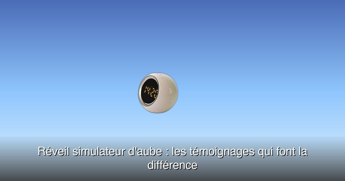 Réveil simulateur d'aube pour ado Image