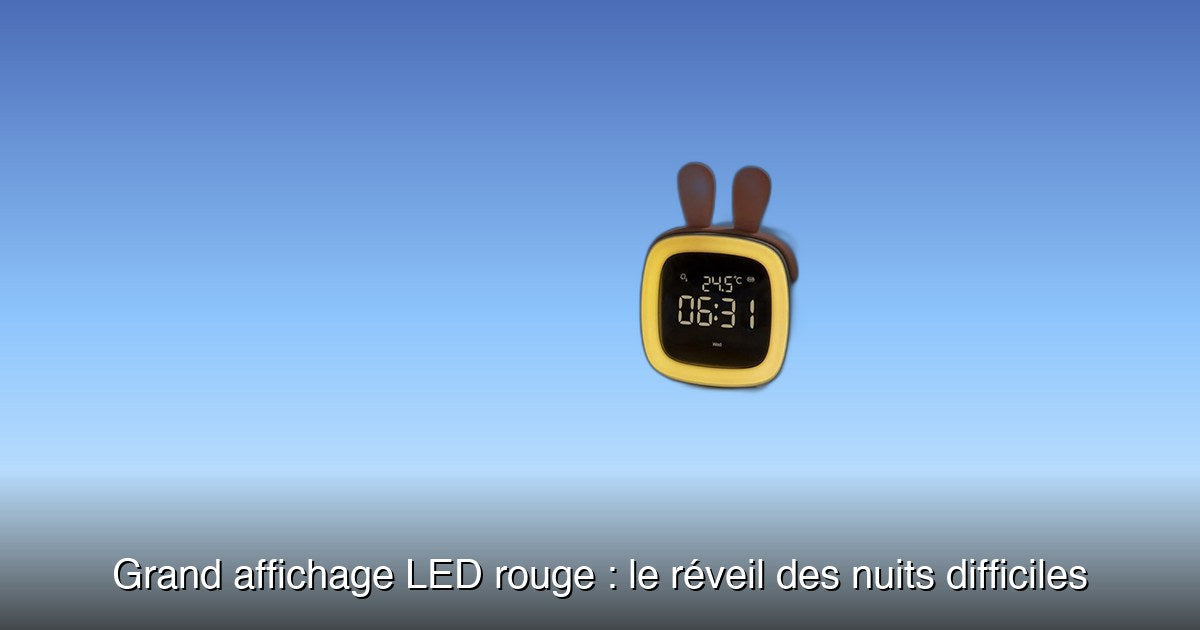 Réveil veilleuse lapin Image