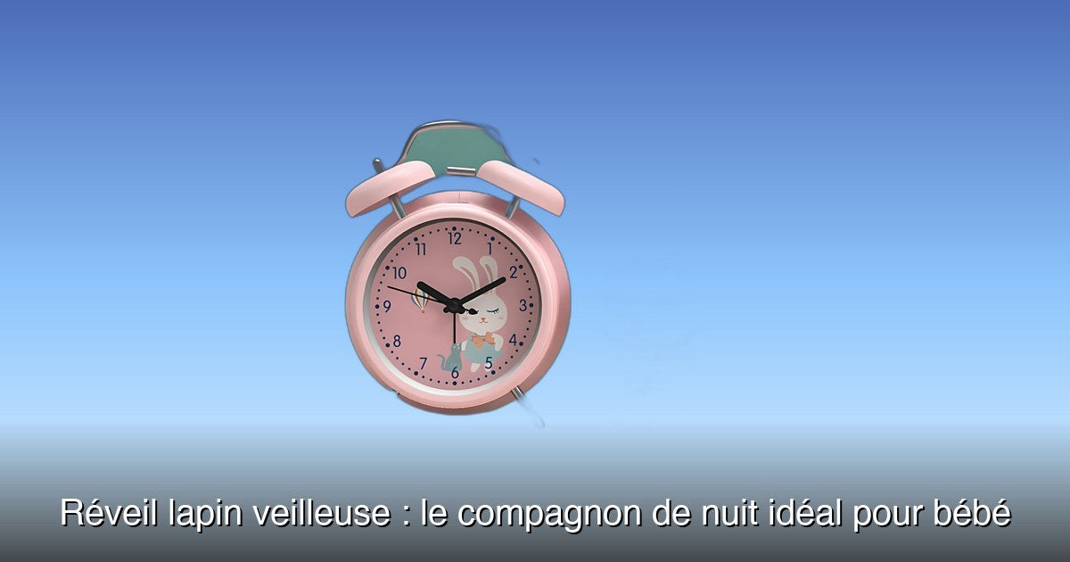 Réveil à pile de couleur rose Image