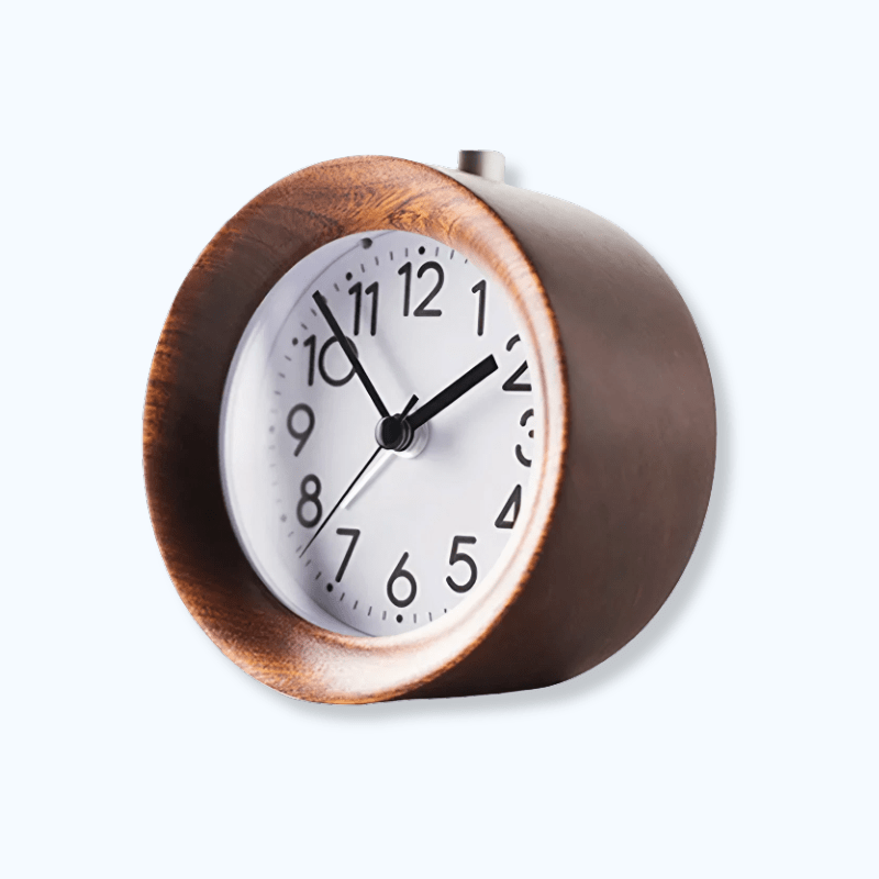 Réveil bois horloge