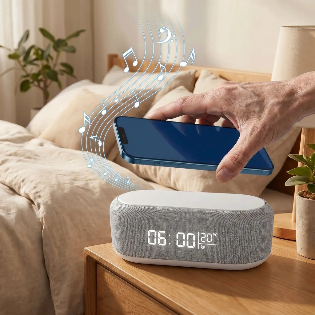 Réveil connecté avec chargeur induction