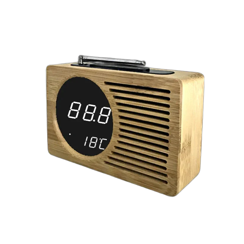 Radio réveil bois - vue 2