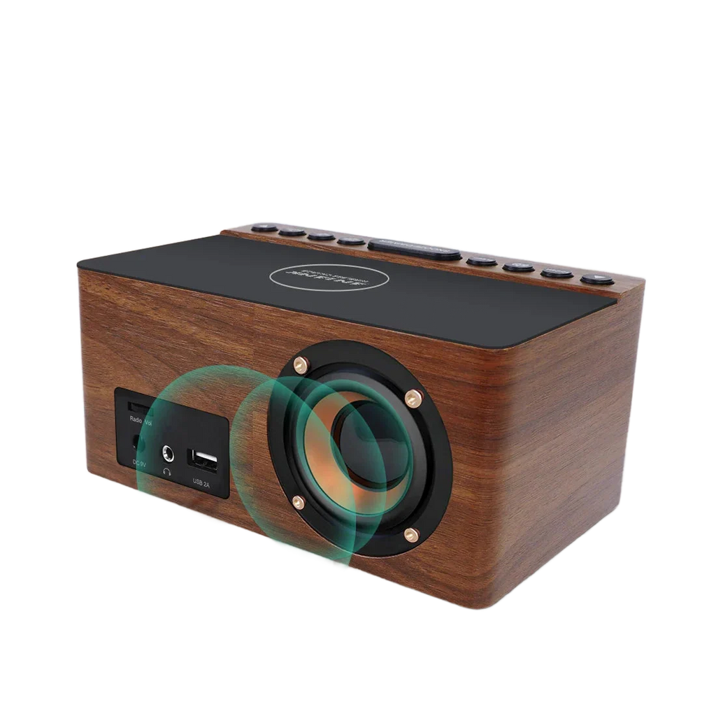 Radio réveil bois induction - vue 2