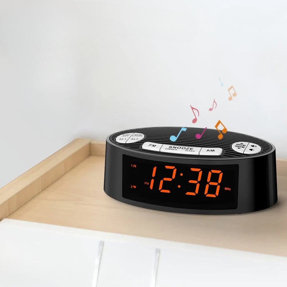 Radio réveil connecté heure - vue 2