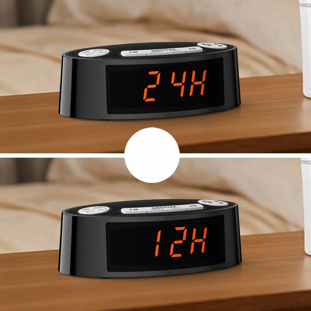 Radio réveil connecté heure - vue 3