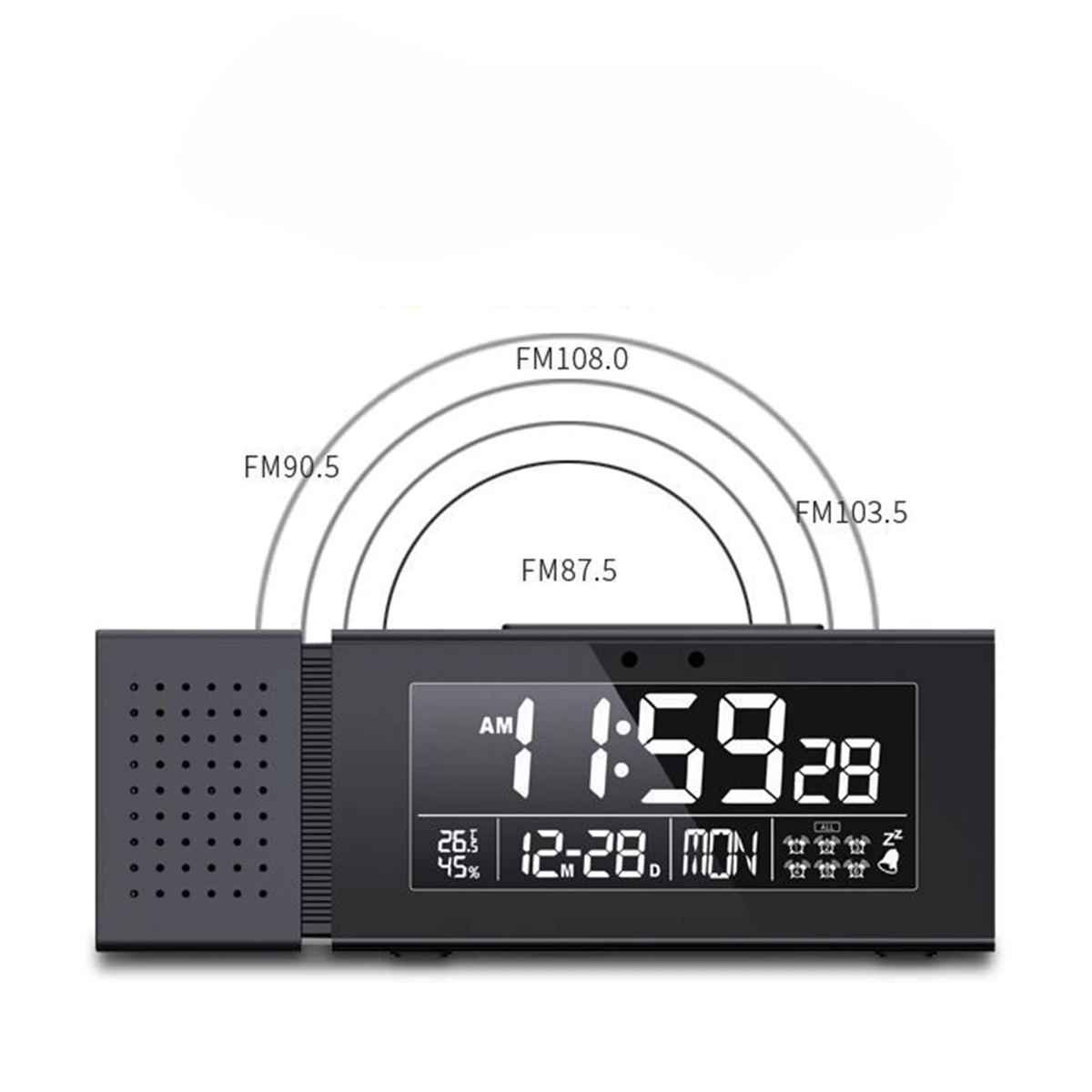 Radio réveil lumineux - vue 2