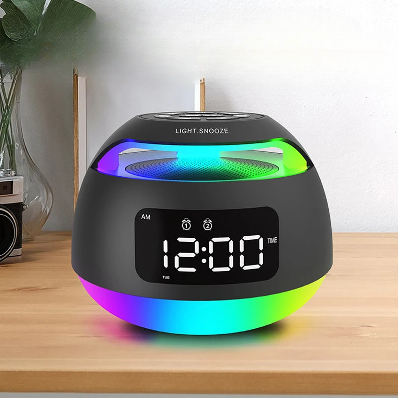 Radio réveil lumineux bluetooth - vue 3