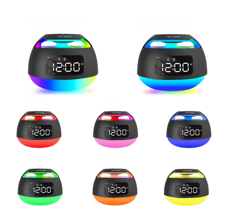 Radio réveil lumineux bluetooth - vue 4