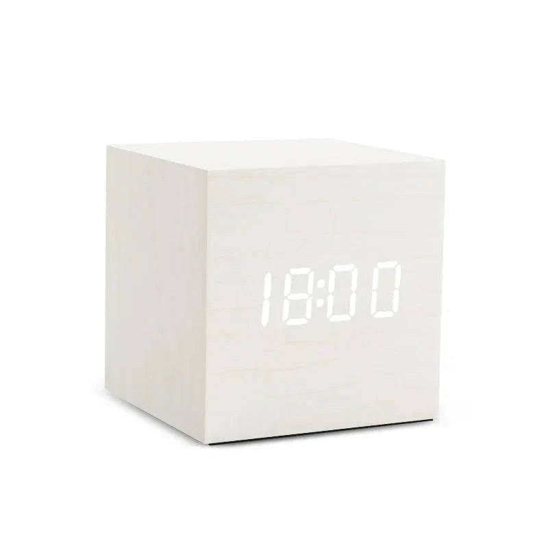 Réveil bois cube - vue 3