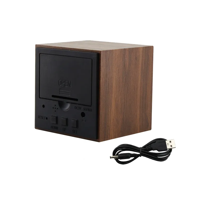 Réveil bois cube - vue 6