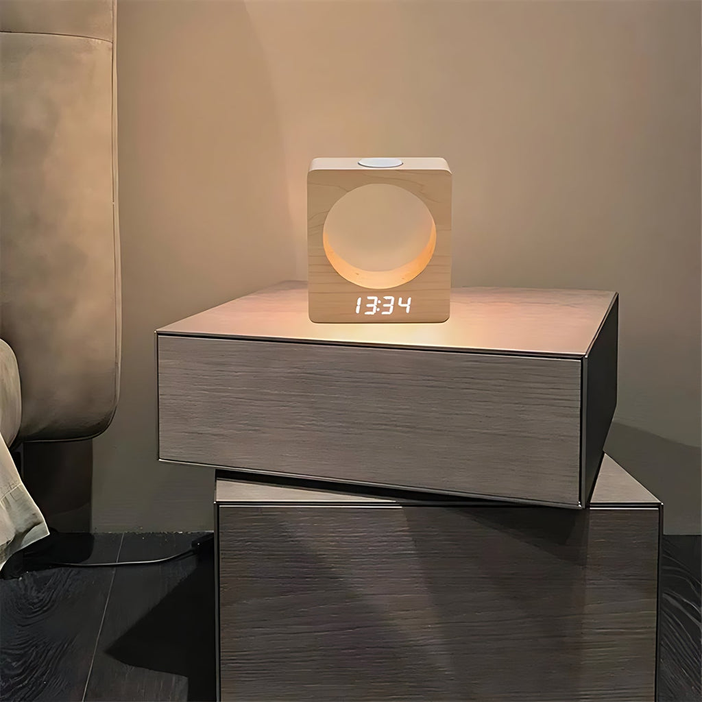 Réveil bois design - vue 4