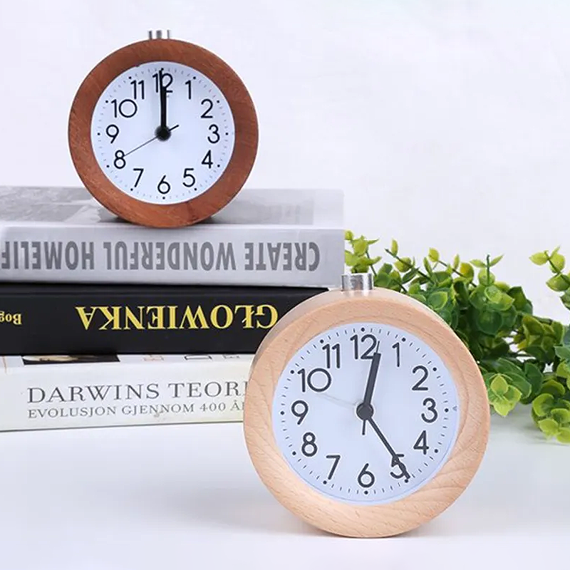 Réveil bois horloge - vue 3