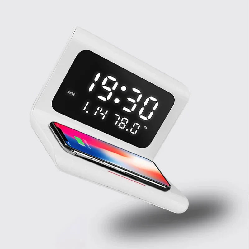 Réveil chargeur à induction Apple et Samsung - vue 3