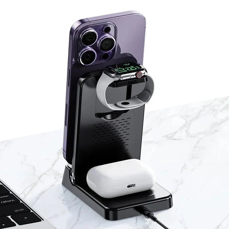 Réveil chargeur induction Apple et Samsung - vue 3