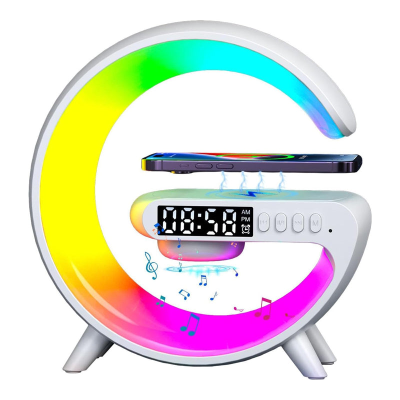Réveil chargeur induction avec lampe - vue 4