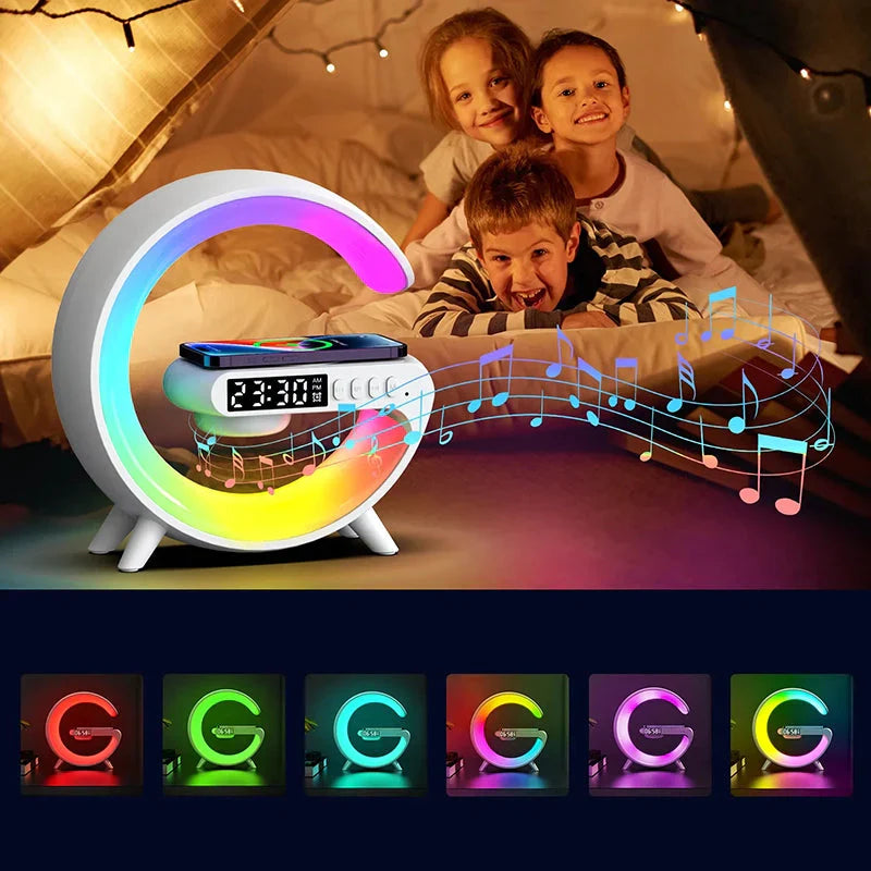 Réveil chargeur induction avec lampe - vue 5