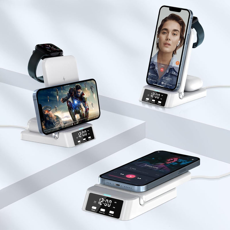 Réveil chargeur induction Iphone et Samsung - vue 2