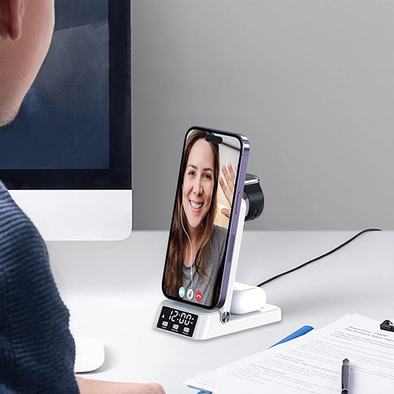 Réveil chargeur induction Iphone et Samsung - vue 3