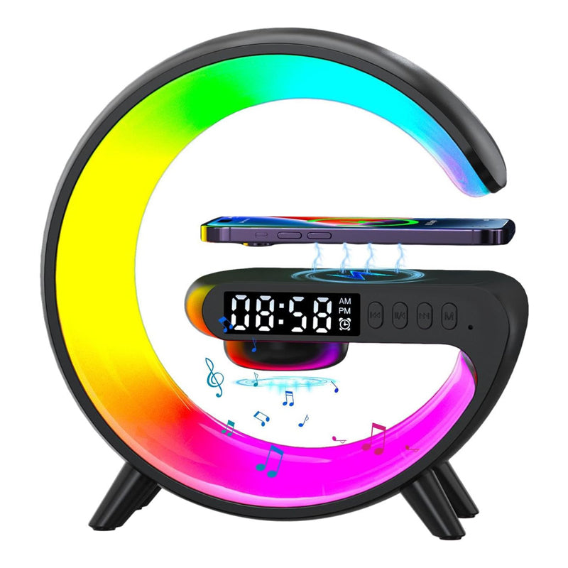 Réveil chargeur induction lampe - vue 3