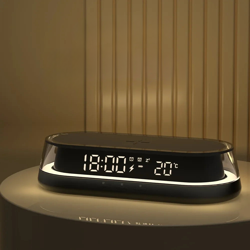 Réveil chargeur induction lumineux - vue 4