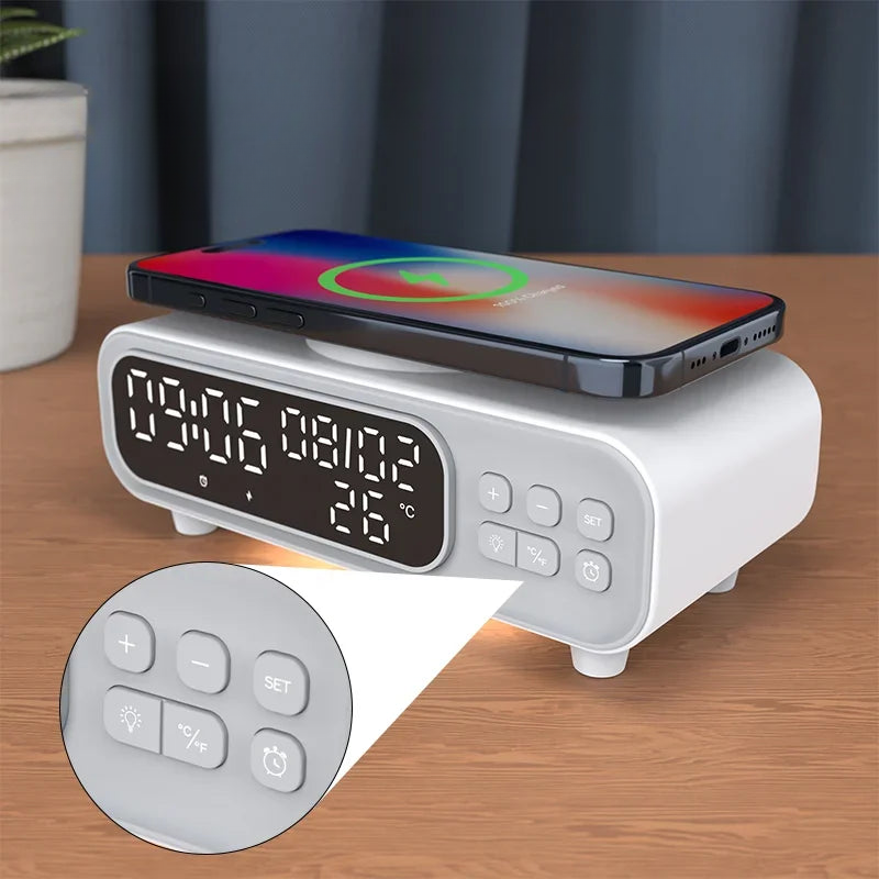 Réveil chargeur induction moderne - vue 3
