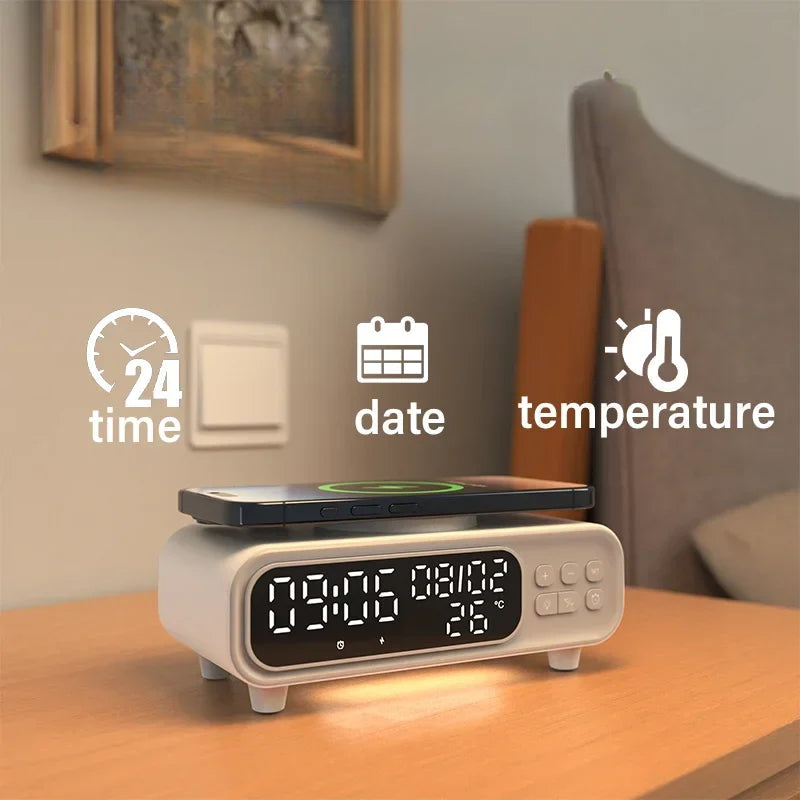 Réveil chargeur induction moderne - vue 4