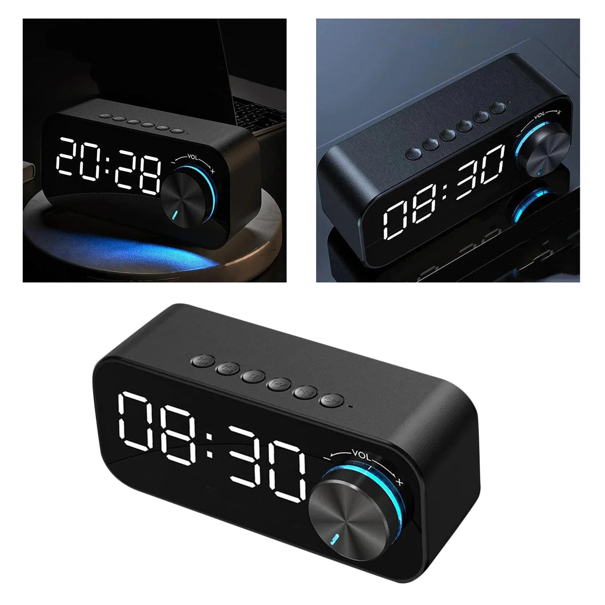 Réveil connecté bluetooth LED - vue 3