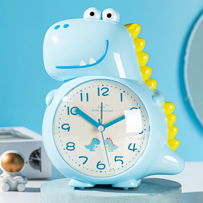 Réveil dinosaure analogique bleu - vue 5