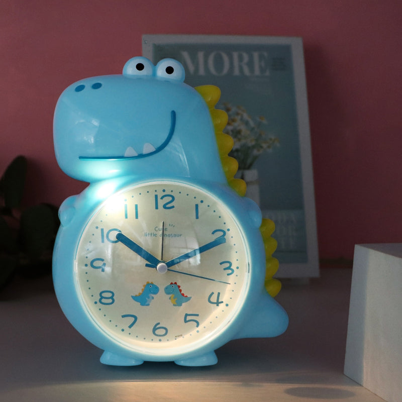 Réveil dinosaure analogique bleu - vue 6
