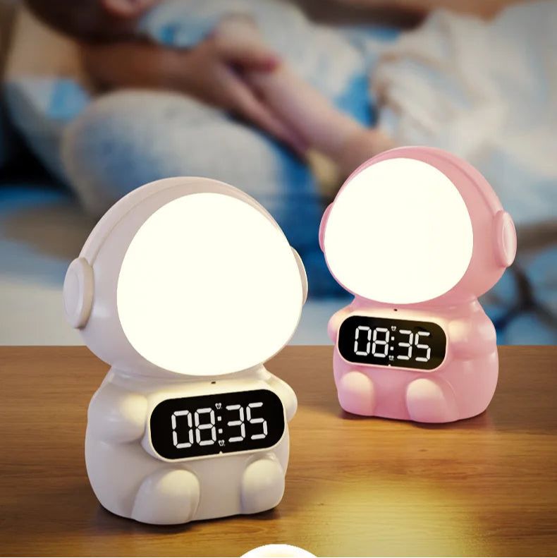 Réveil enfant astronaute lumineux - vue 3