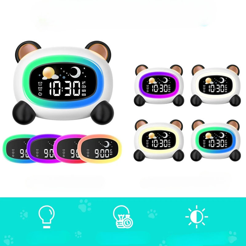 Réveil enfant panda - vue 3
