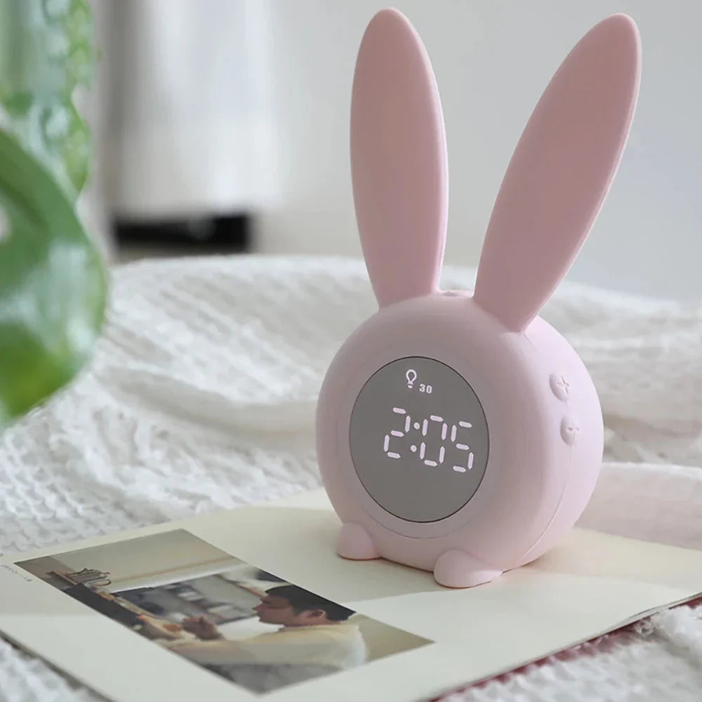 Réveil fille ado lapin - vue 2