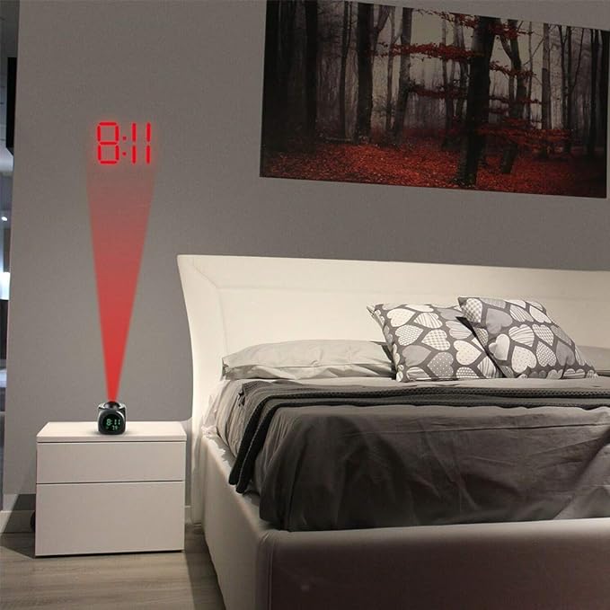 Réveil lumineux projecteur - vue 2
