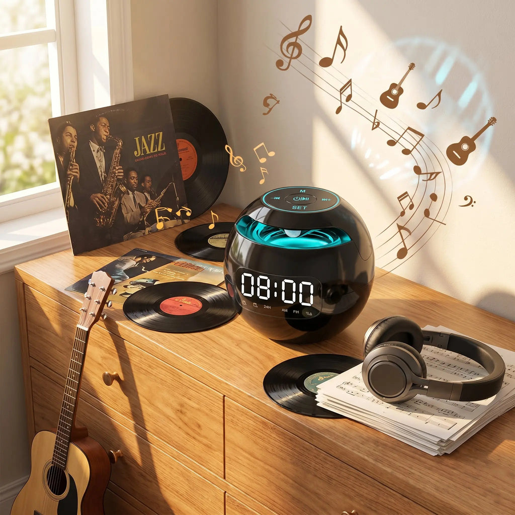 Réveil luminothérapie avec mp3