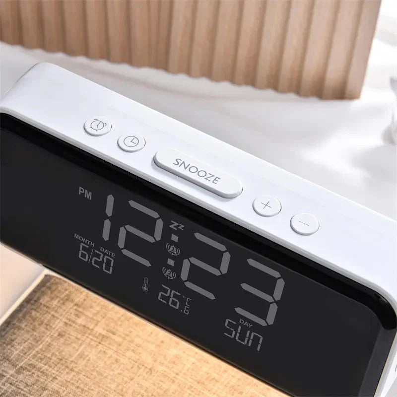 Réveil numérique chargeur sans fil - vue 4