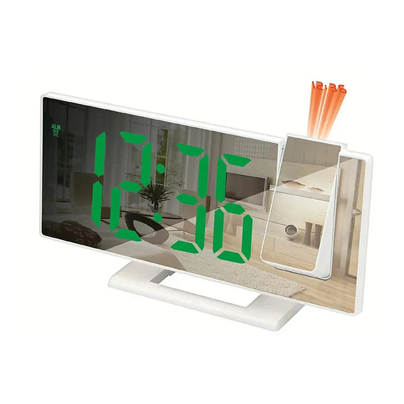 Réveil projecteur blanc - vue 7