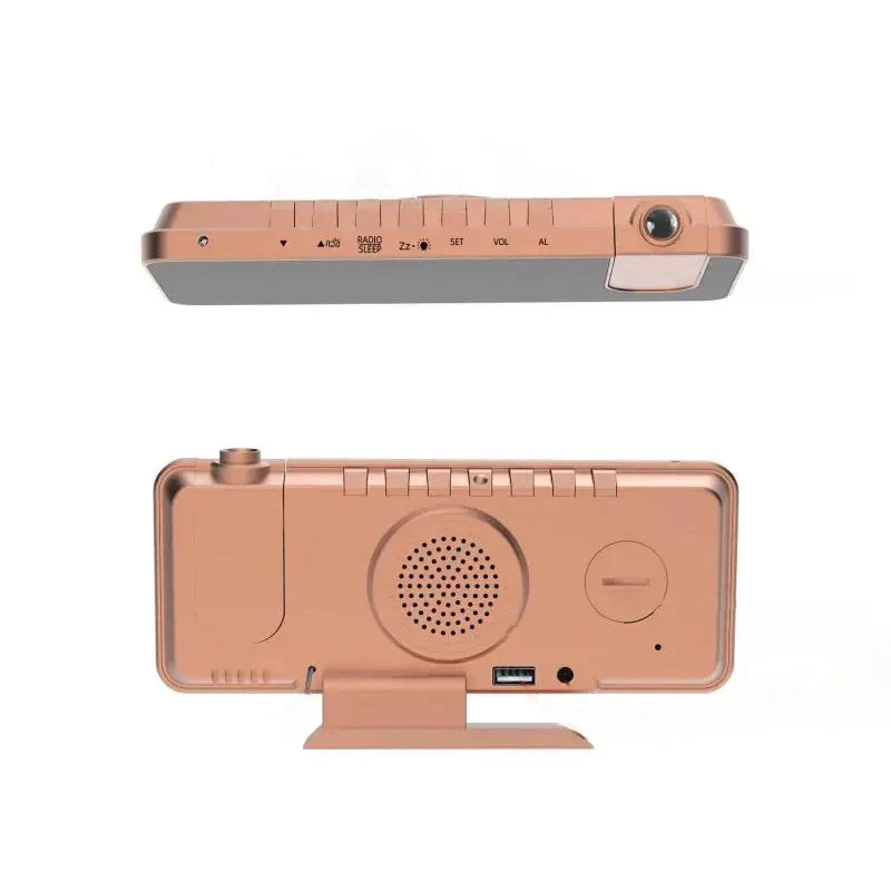 Réveil projecteur rose gold - vue 5