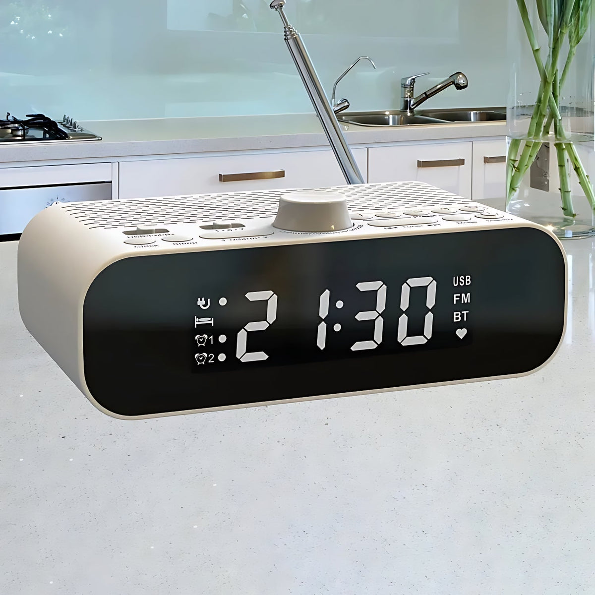 Réveil simple avec radio pour senior - vue 4