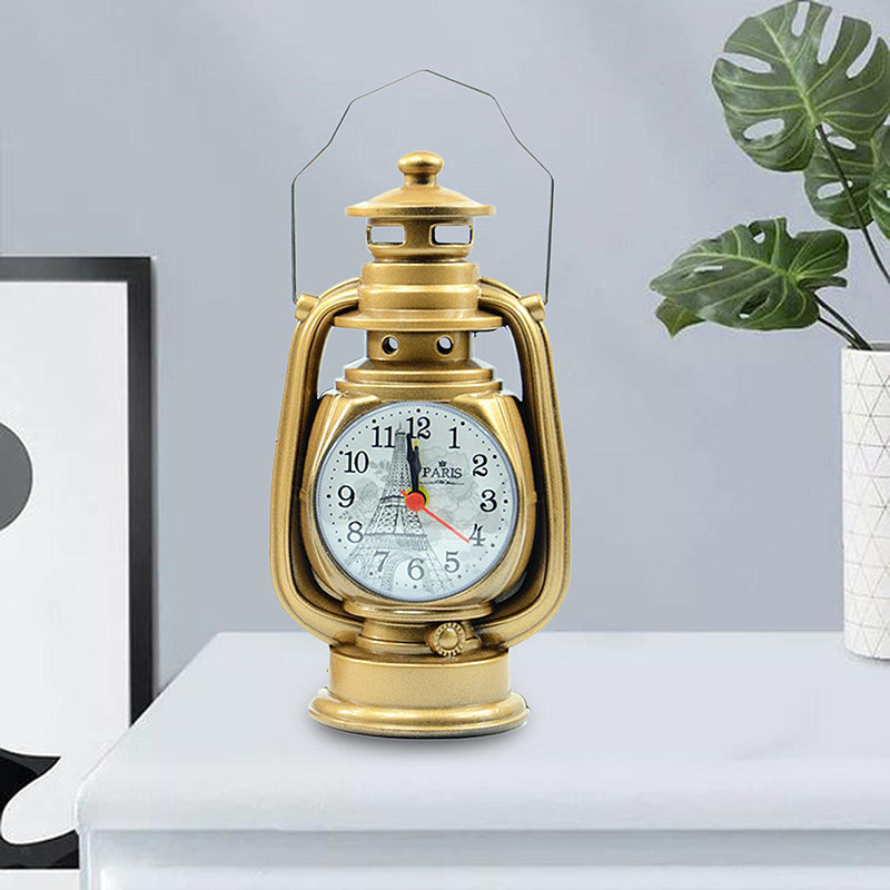 Réveil vintage en métal lampe à huile - vue 6