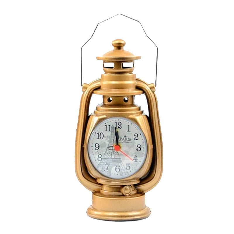 Réveil vintage en métal lampe à huile - vue 8