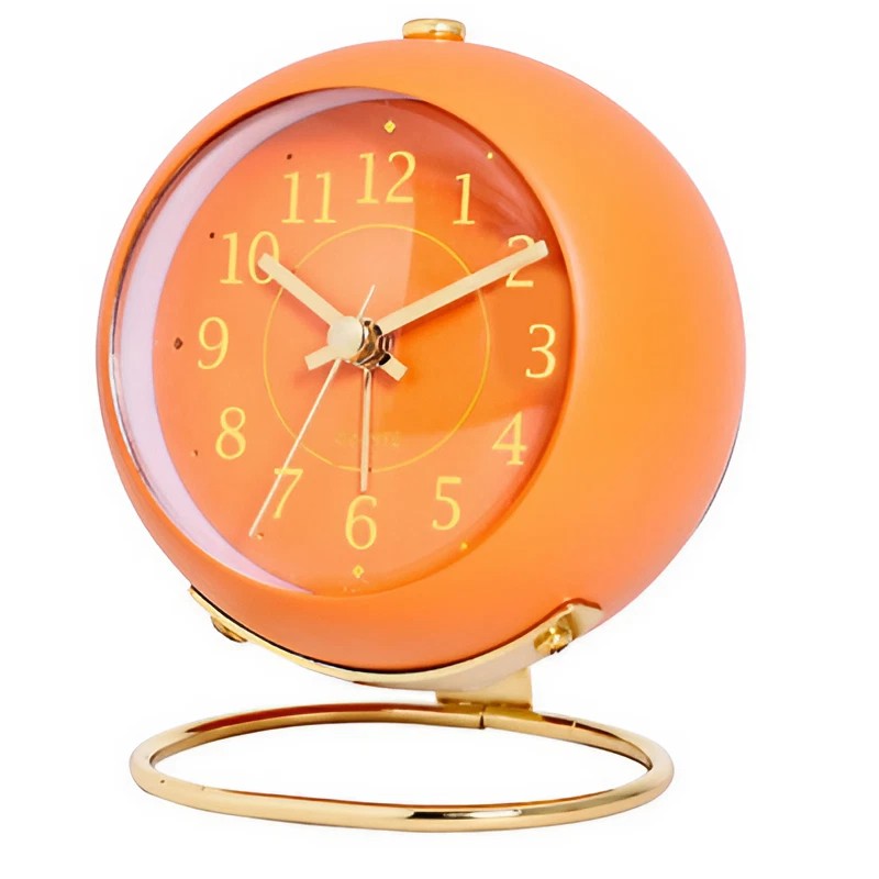 Réveil vintage orange - vue 2